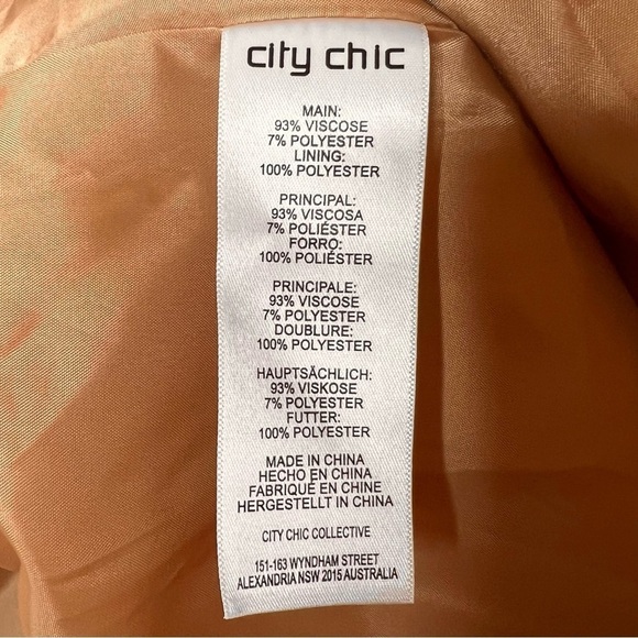 NEW City Chic Bronze Essence Longline Women’s Jacket Blazer Sz 24 - Picture 7 of 14